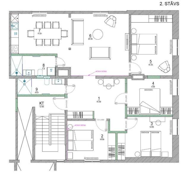 Апартаменты Dandelion Apartments Matīsa Рига-44