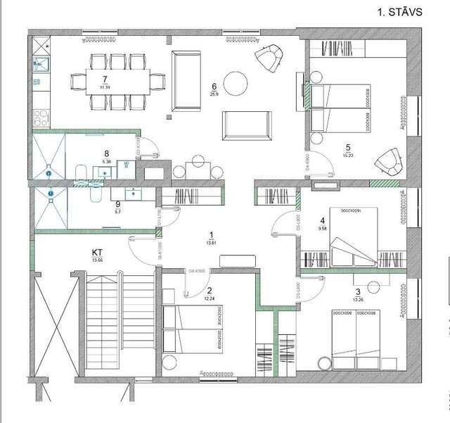 Апартаменты Dandelion Apartments Matīsa Рига-65